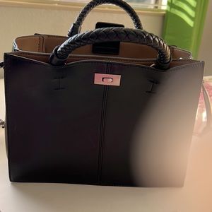 COPY - Black leather mini bag from Zara